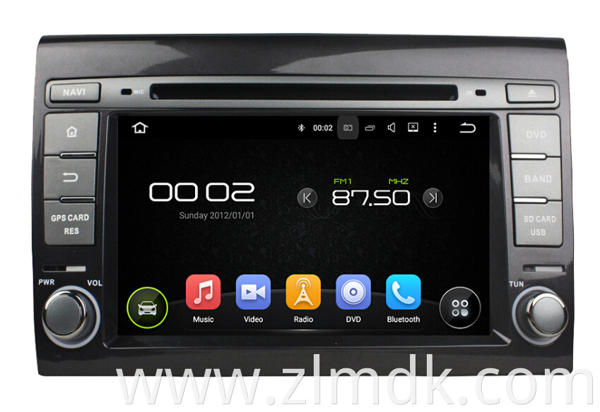 Fiat Bravo Car Audio Android 7.1.1 system